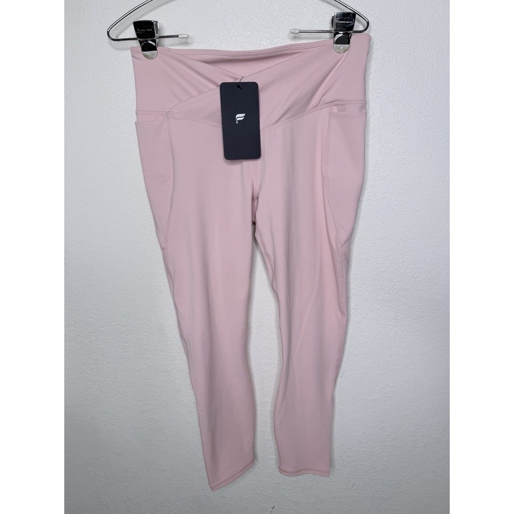 Fabletics Women Activewear Pants M Pink‎ Pureluxe Legging Phone Pocket NWT$74